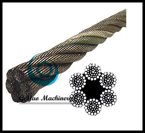 Bright Wire Rope EIPS FC_6X37 Class _Lineal foot_